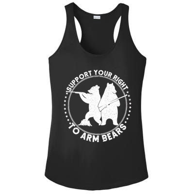 Support Your Right To Arm Bears Ladies PosiCharge Competitor Racerback Tank