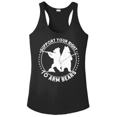 Support Your Right To Arm Bears Ladies PosiCharge Competitor Racerback Tank