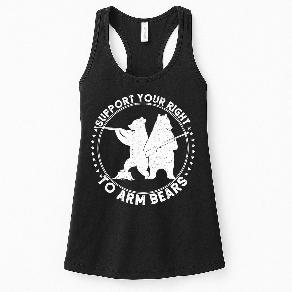 Support Your Right To Arm Bears Womens Tank Top