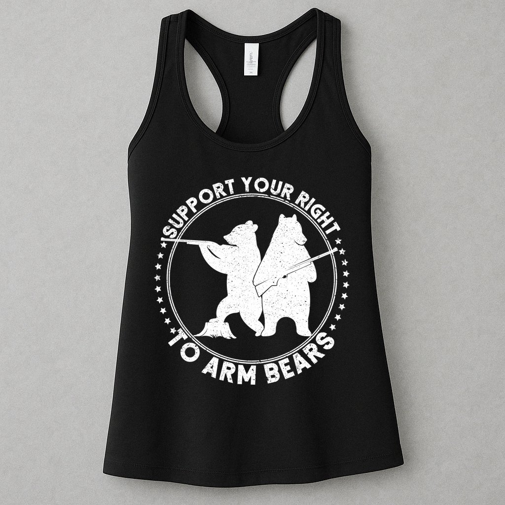 Support Your Right To Arm Bears Womens Tank Top