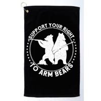 Support Your Right To Arm Bears Golf Towel