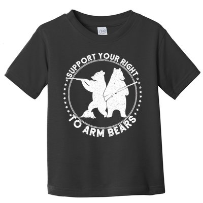 Support Your Right To Arm Bears Toddler T-Shirt