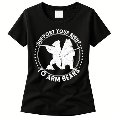 Support Your Right To Arm Bears Womens T-Shirt