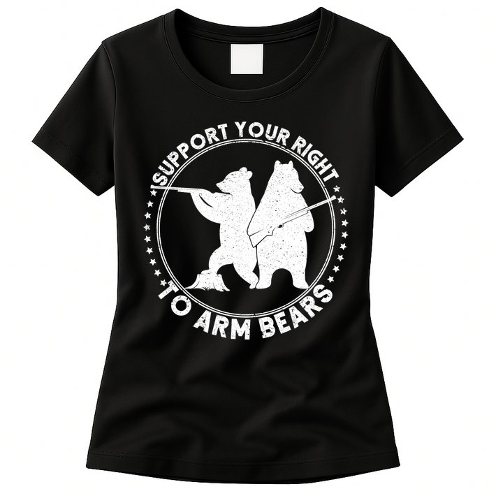 Support Your Right To Arm Bears Womens T-Shirt