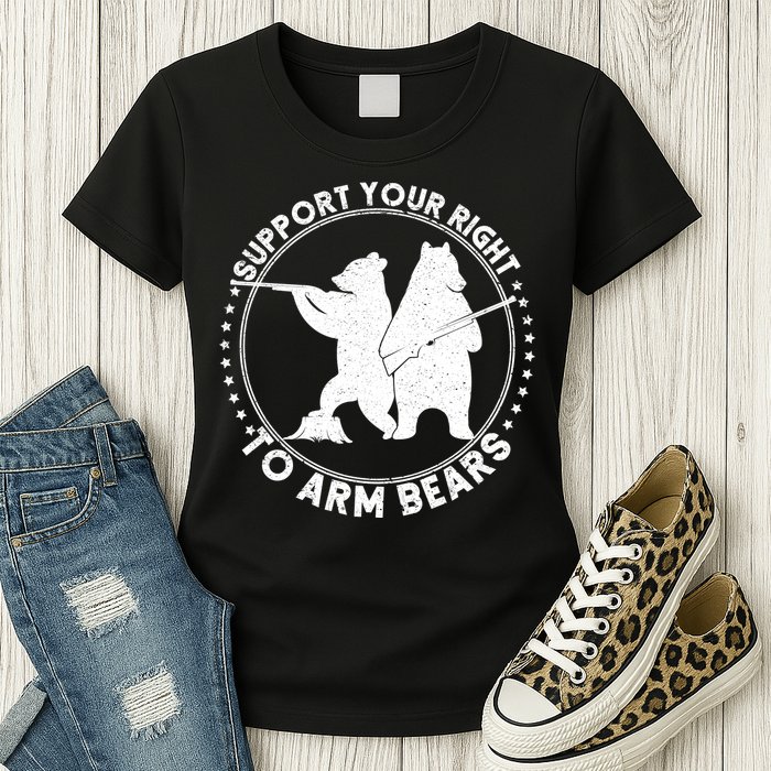 Support Your Right To Arm Bears Womens T-Shirt