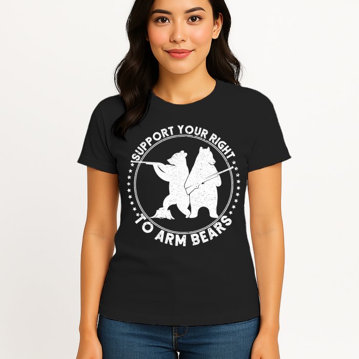 Support Your Right To Arm Bears Womens T-Shirt