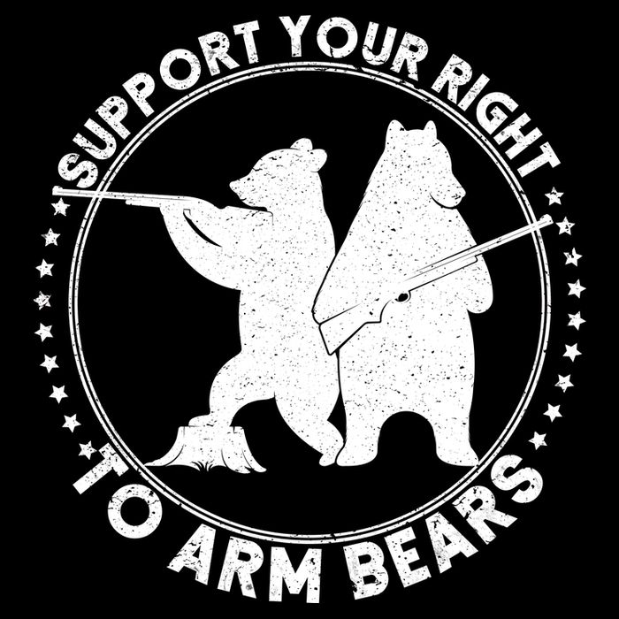Support Your Right To Arm Bears Womens T-Shirt