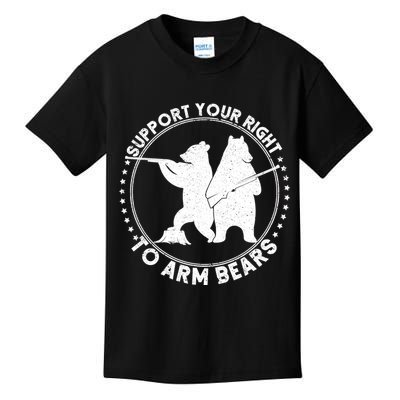 Support Your Right To Arm Bears Kids T-Shirt