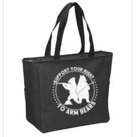Support Your Right To Arm Bears Zip Tote Bag