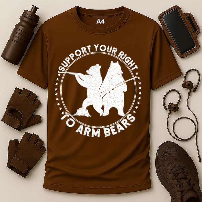 Support Your Right To Arm Bears Performance Shirt