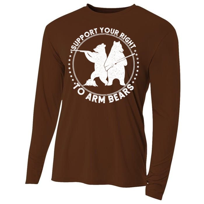 Support Your Right To Arm Bears Cooling Performance Long Sleeve Crew