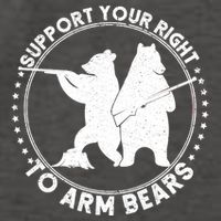 Support Your Right To Arm Bears Vector Backpack