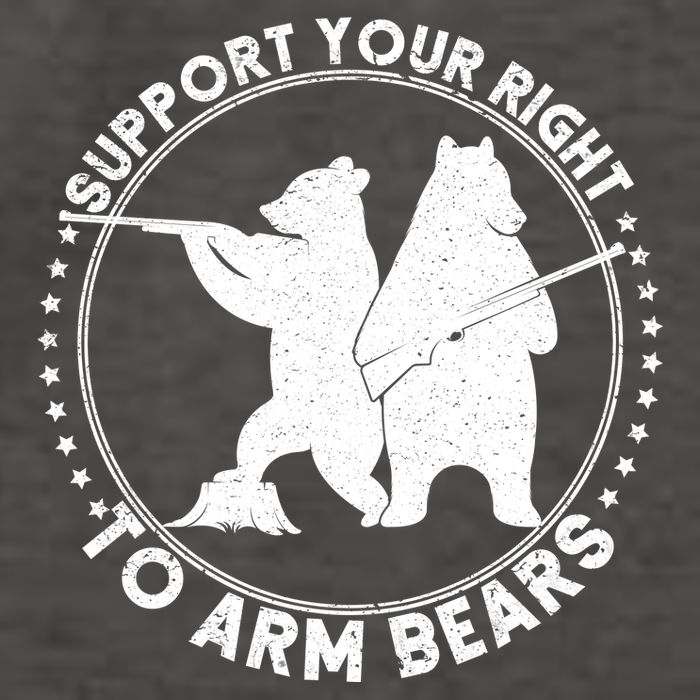 Support Your Right To Arm Bears Vector Backpack