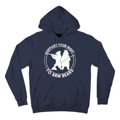 Support Your Right To Arm Bears Hoodie