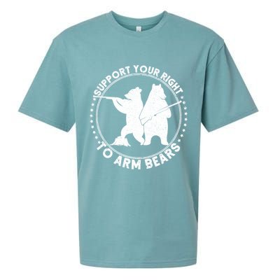 Support Your Right To Arm Bears Sueded Cloud Jersey T-Shirt