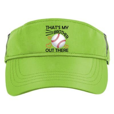 Supportive Baseball Sister That's My Brother Out There Adult Drive Performance Visor