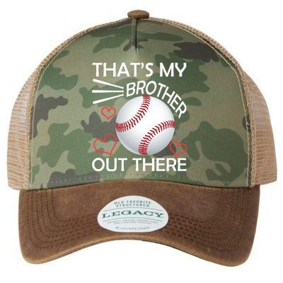 Supportive Baseball Sister That's My Brother Out There Legacy Tie Dye Trucker Hat