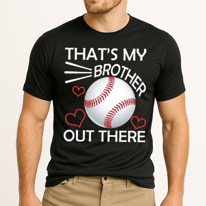 Supportive Baseball Sister That's My Brother Out There Performance Shirt