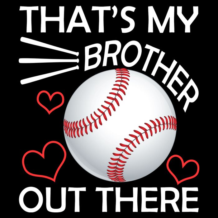 Supportive Baseball Sister That's My Brother Out There Apron