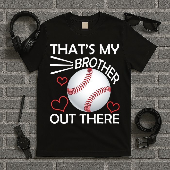 Supportive Baseball Sister That's My Brother Out There T-Shirt