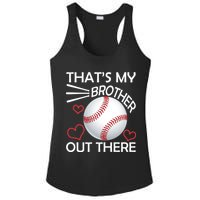 Supportive Baseball Sister That's My Brother Out There Ladies PosiCharge Competitor Racerback Tank