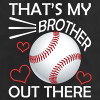 Supportive Baseball Sister That's My Brother Out There Golf Towel