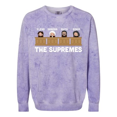  Supreme Court RBG Ginsburg The Supremes Colorblast Crewneck Sweatshirt