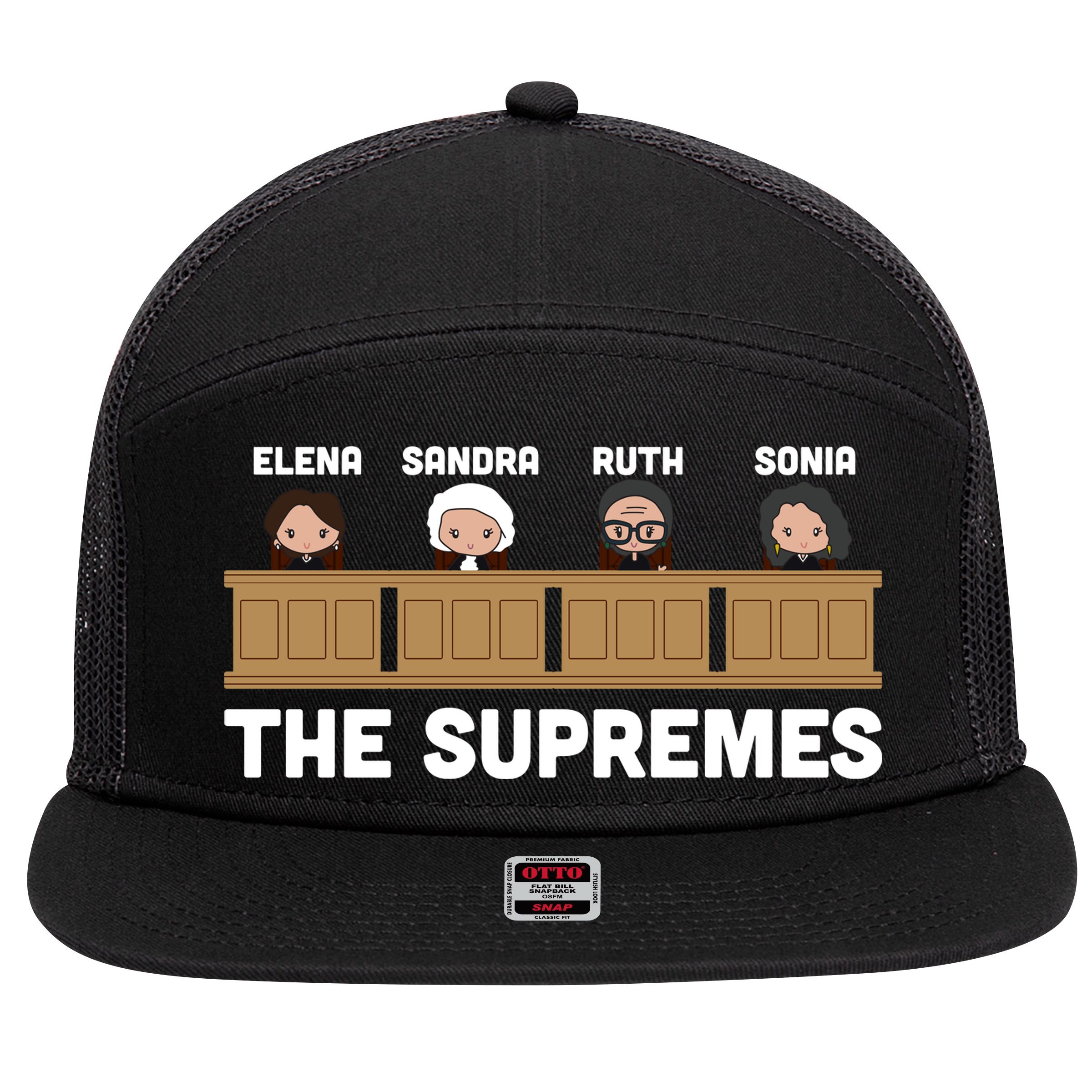  Supreme Court RBG Ginsburg The Supremes 7 Panel Mesh Trucker Snapback Hat
