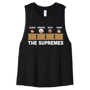  Supreme Court RBG Ginsburg The Supremes Women's Racerback Cropped Tank