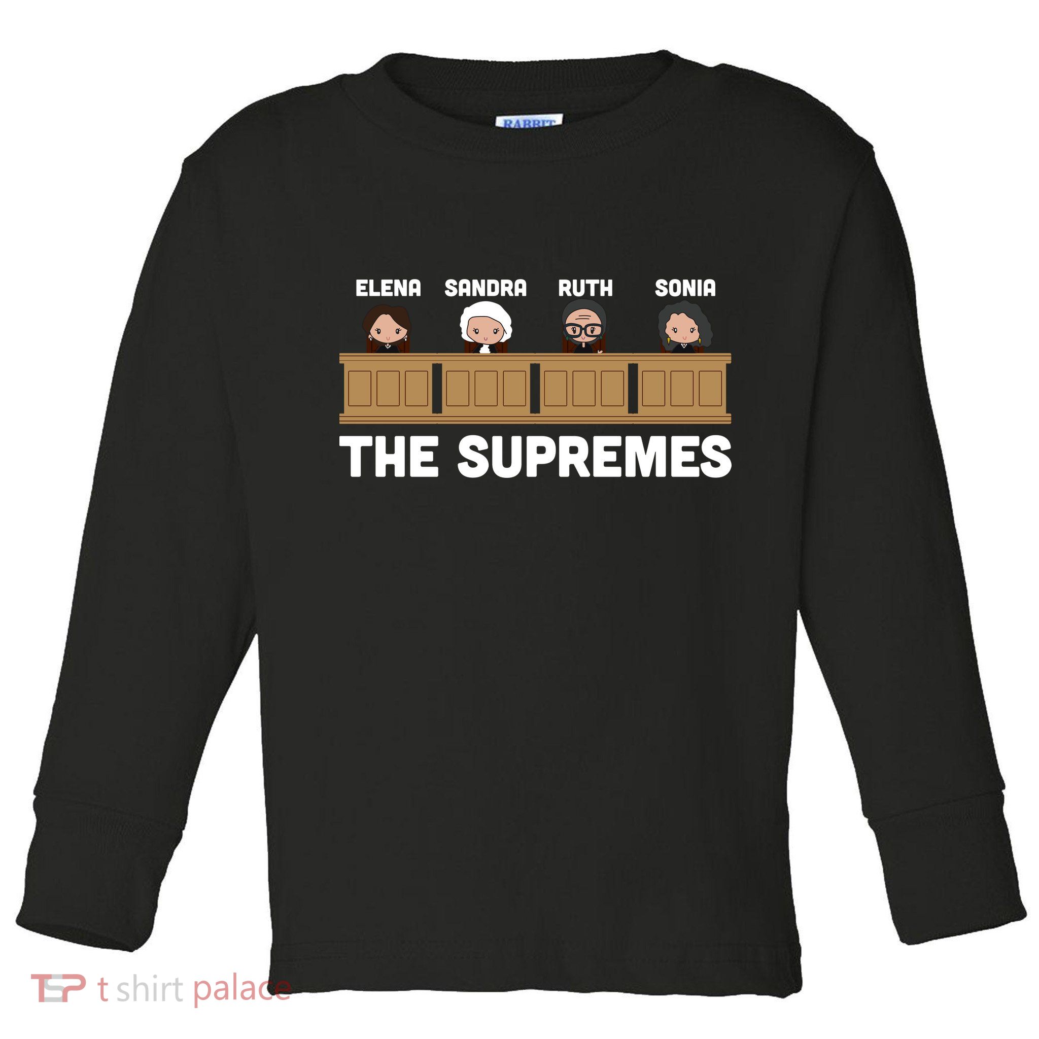  Supreme Court RBG Ginsburg The Supremes Toddler Long Sleeve Shirt