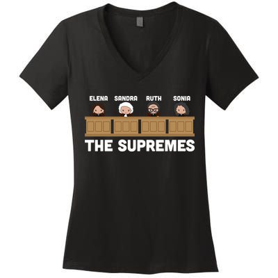  Supreme Court RBG Ginsburg The Supremes Women's V-Neck T-Shirt