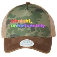Straight Unfortunately Rainbow Pride Ally Legacy Tie Dye Trucker Hat
