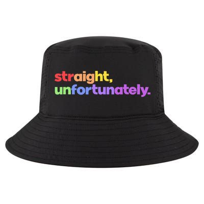 Straight Unfortunately Rainbow Pride Ally Cool Comfort Performance Bucket Hat