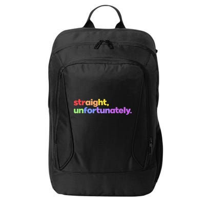 Straight Unfortunately Rainbow Pride Ally City Backpack