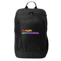Straight Unfortunately Rainbow Pride Ally City Backpack