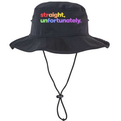 Straight Unfortunately Rainbow Pride Ally Bucket Hat