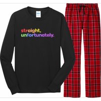 Straight Unfortunately Rainbow Pride Ally Long Sleeve Pajama Set