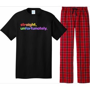 Straight Unfortunately Rainbow Pride Ally Pajama Set