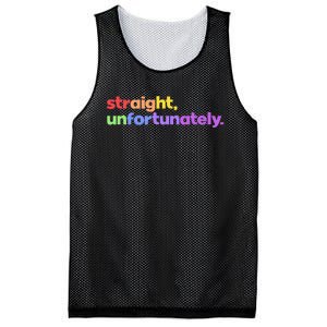 Straight Unfortunately Rainbow Pride Ally Mesh Reversible Basketball Jersey Tank