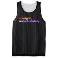 Straight Unfortunately Rainbow Pride Ally Mesh Reversible Basketball Jersey Tank