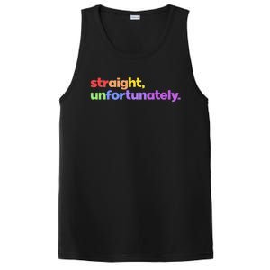 Straight Unfortunately Rainbow Pride Ally PosiCharge Competitor Tank