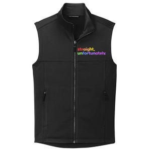 Straight Unfortunately Rainbow Pride Ally Collective Smooth Fleece Vest