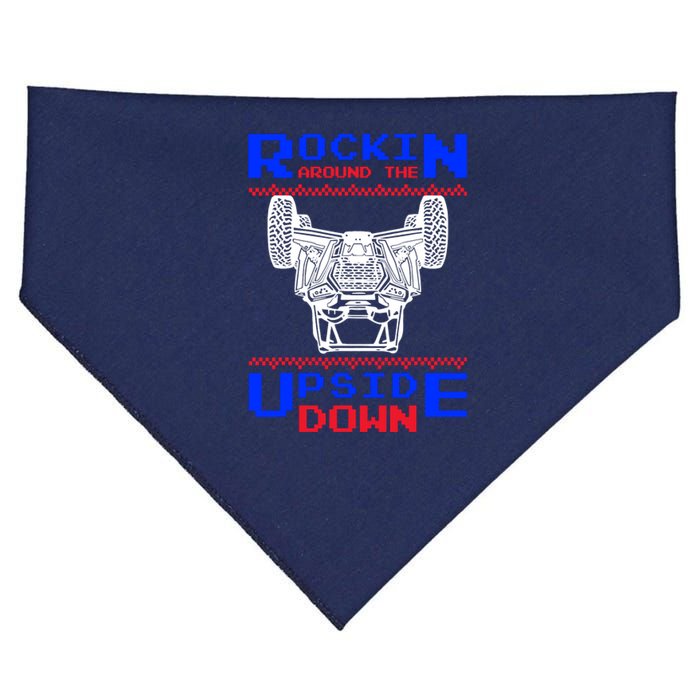 Sxs Utv Rockin The Upsite Down USA-Made Doggie Bandana