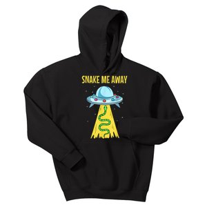 Snake UFO Reptile Alien Lover Space Herpetologist Kids Hoodie