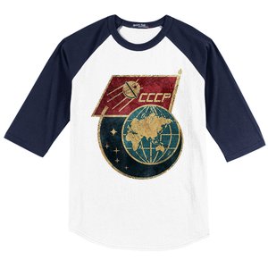 Soviet Union Russia CCCP Global Baseball Sleeve Shirt