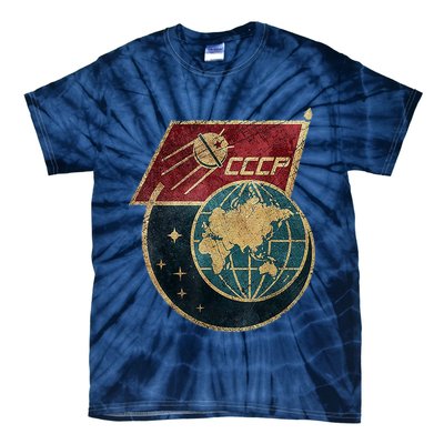 Soviet Union Russia CCCP Global Tie-Dye T-Shirt