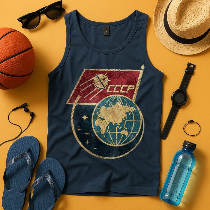 Soviet Union Russia CCCP Global Tank Top