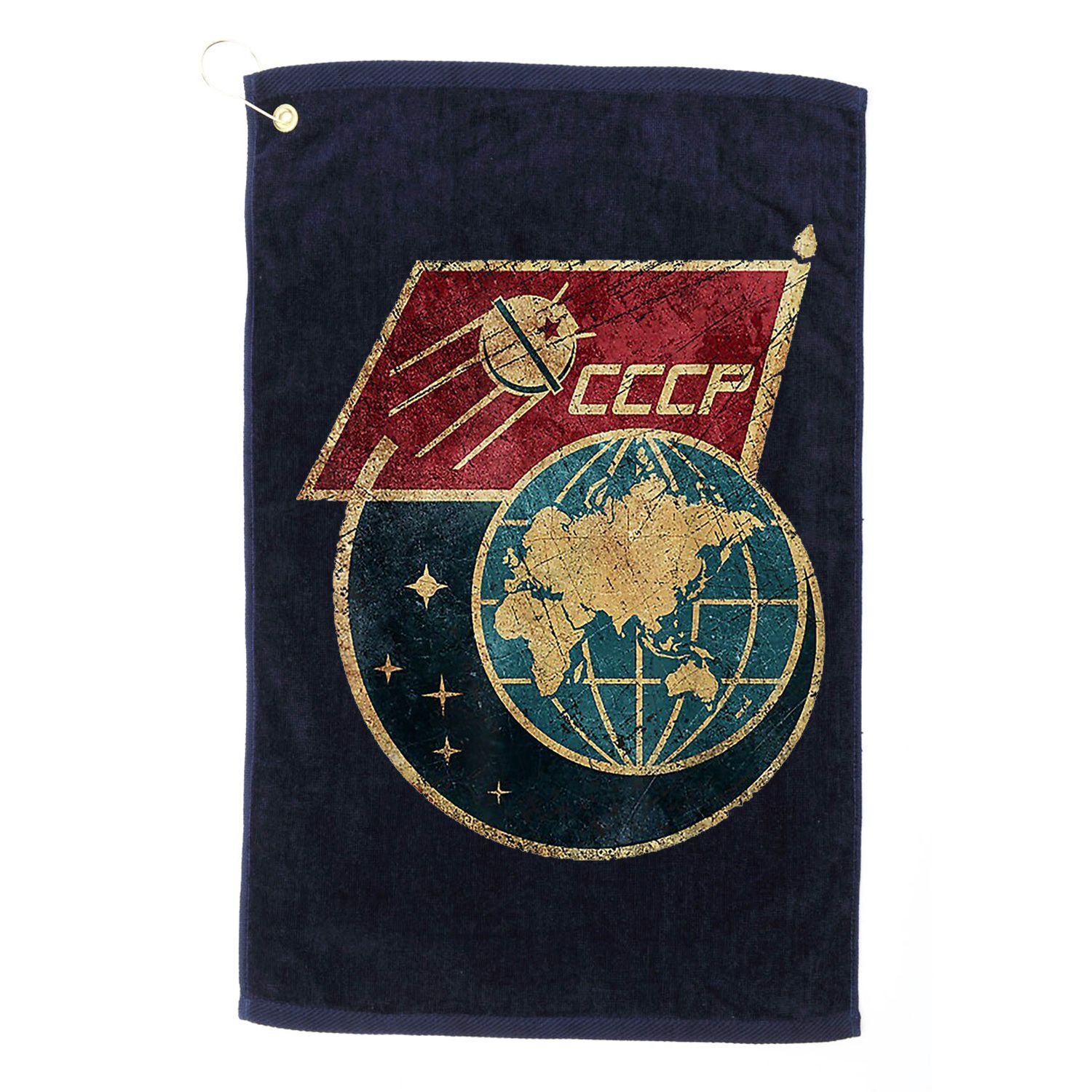 Soviet Union Russia CCCP Global Golf Towel
