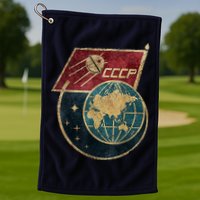 Soviet Union Russia CCCP Global Golf Towel