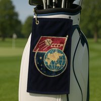 Soviet Union Russia CCCP Global Golf Towel